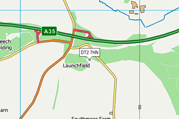 DT2 7HN map - OS VectorMap District (Ordnance Survey)