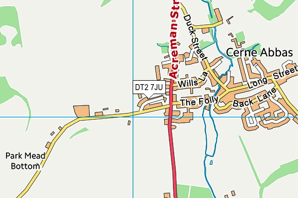 DT2 7JU map - OS VectorMap District (Ordnance Survey) DT2 7JU map - OS VectorMap District (Ordnance Survey)