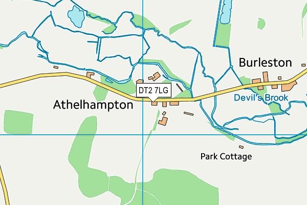 DT2 7LG map - OS VectorMap District (Ordnance Survey) DT2 7LG map - OS VectorMap District (Ordnance Survey)
