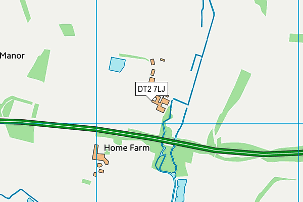DT2 7LJ map - OS VectorMap District (Ordnance Survey) DT2 7LJ map - OS VectorMap District (Ordnance Survey)