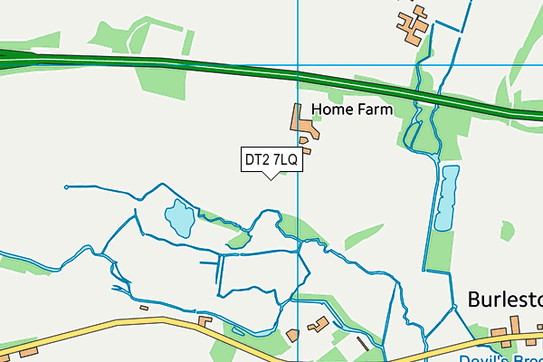 DT2 7LQ map - OS VectorMap District (Ordnance Survey) DT2 7LQ map - OS VectorMap District (Ordnance Survey)