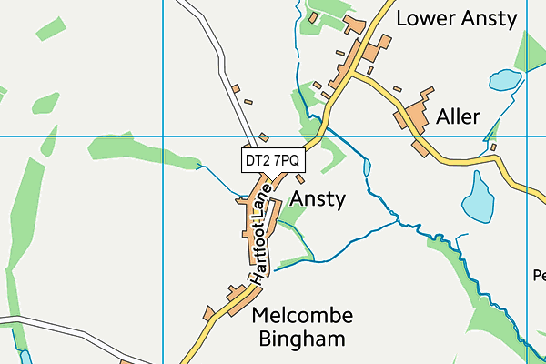 DT2 7PQ map - OS VectorMap District (Ordnance Survey) DT2 7PQ map - OS VectorMap District (Ordnance Survey)
