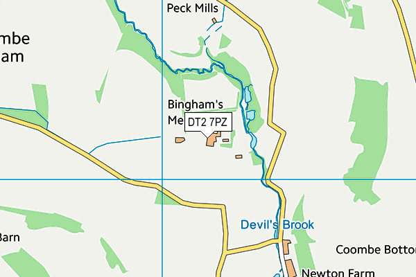 DT2 7PZ map - OS VectorMap District (Ordnance Survey) DT2 7PZ map - OS VectorMap District (Ordnance Survey)