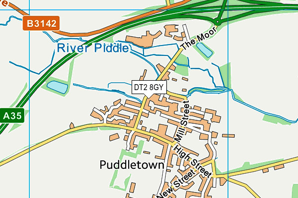DT2 8GY map - OS VectorMap District (Ordnance Survey) DT2 8GY map - OS VectorMap District (Ordnance Survey)