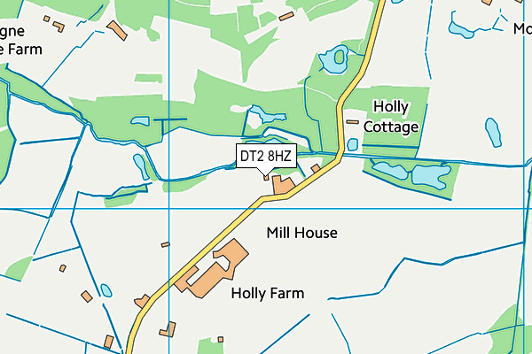 DT2 8HZ map - OS VectorMap District (Ordnance Survey) DT2 8HZ map - OS VectorMap District (Ordnance Survey)