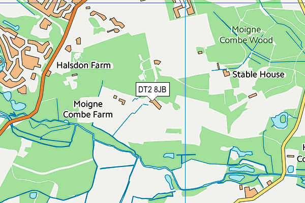 DT2 8JB map - OS VectorMap District (Ordnance Survey) DT2 8JB map - OS VectorMap District (Ordnance Survey)