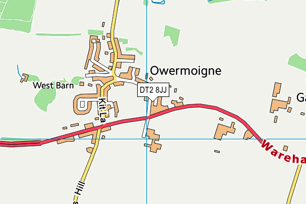 DT2 8JJ map - OS VectorMap District (Ordnance Survey) DT2 8JJ map - OS VectorMap District (Ordnance Survey)