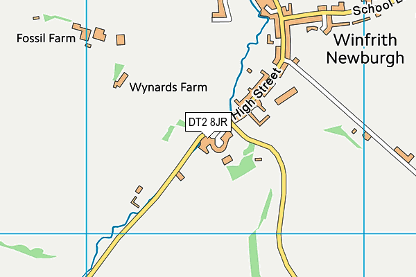 DT2 8JR map - OS VectorMap District (Ordnance Survey) DT2 8JR map - OS VectorMap District (Ordnance Survey)