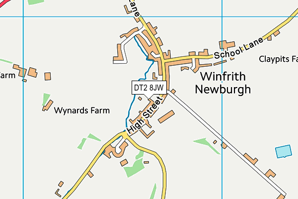 DT2 8JW map - OS VectorMap District (Ordnance Survey) DT2 8JW map - OS VectorMap District (Ordnance Survey)