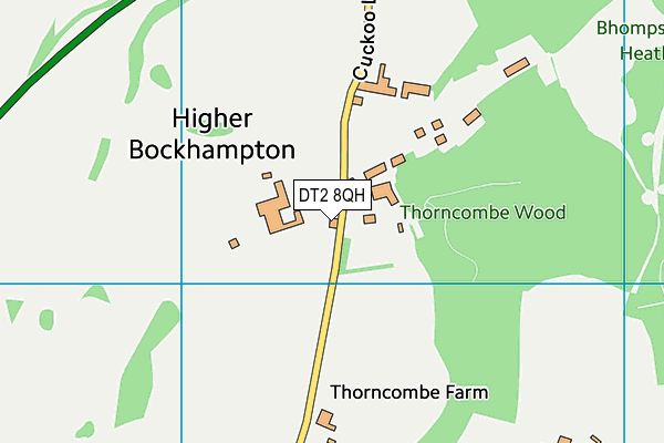 DT2 8QH map - OS VectorMap District (Ordnance Survey)