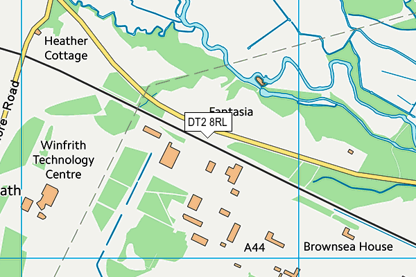 DT2 8RL map - OS VectorMap District (Ordnance Survey) DT2 8RL map - OS VectorMap District (Ordnance Survey)