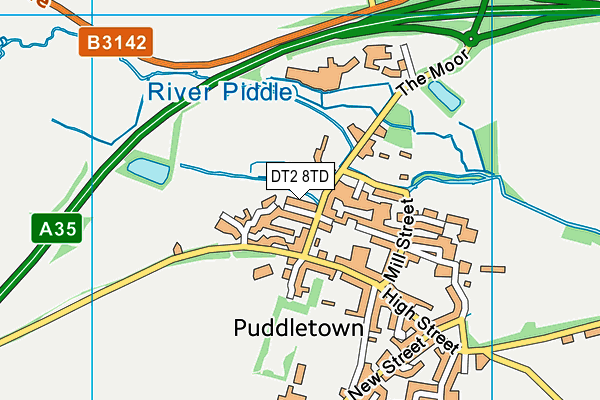 DT2 8TD map - OS VectorMap District (Ordnance Survey) DT2 8TD map - OS VectorMap District (Ordnance Survey)
