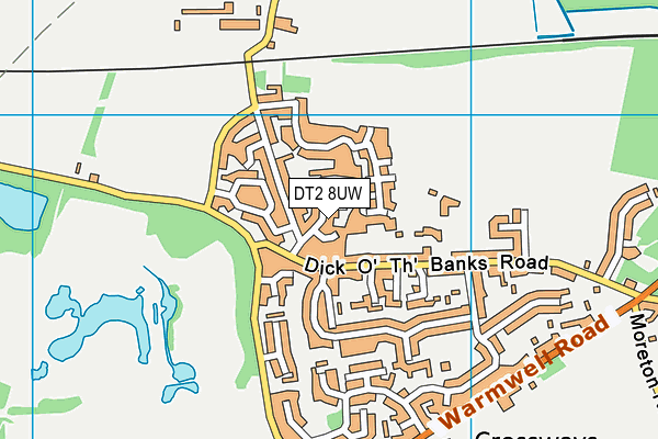 DT2 8UW map - OS VectorMap District (Ordnance Survey) DT2 8UW map - OS VectorMap District (Ordnance Survey)