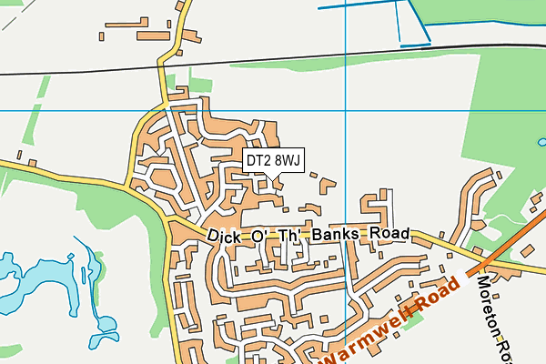 DT2 8WJ map - OS VectorMap District (Ordnance Survey) DT2 8WJ map - OS VectorMap District (Ordnance Survey)