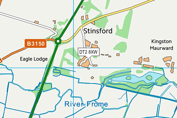 DT2 8XW map - OS VectorMap District (Ordnance Survey) DT2 8XW map - OS VectorMap District (Ordnance Survey)