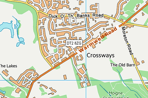 DT2 8ZG map - OS VectorMap District (Ordnance Survey) DT2 8ZG map - OS VectorMap District (Ordnance Survey)