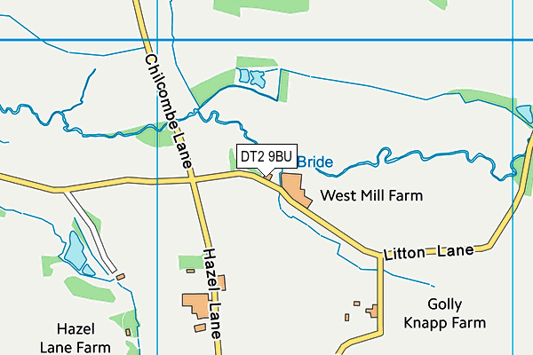 DT2 9BU map - OS VectorMap District (Ordnance Survey) DT2 9BU map - OS VectorMap District (Ordnance Survey)