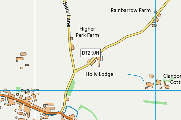 DT2 9JH map - OS VectorMap District (Ordnance Survey)