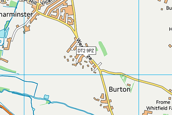 DT2 9PZ map - OS VectorMap District (Ordnance Survey) DT2 9PZ map - OS VectorMap District (Ordnance Survey)