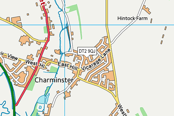 DT2 9QJ map - OS VectorMap District (Ordnance Survey) DT2 9QJ map - OS VectorMap District (Ordnance Survey)