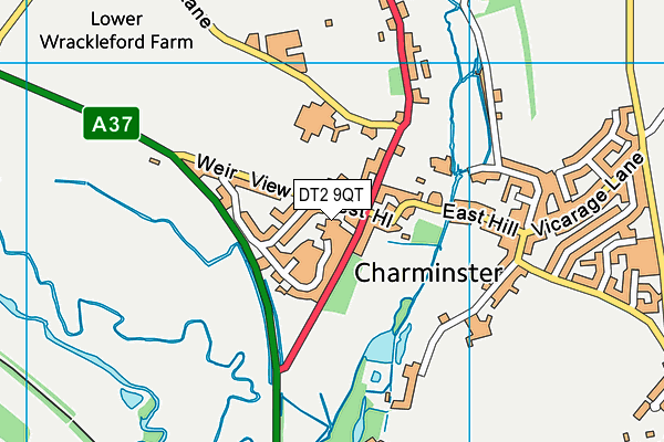DT2 9QT map - OS VectorMap District (Ordnance Survey) DT2 9QT map - OS VectorMap District (Ordnance Survey)