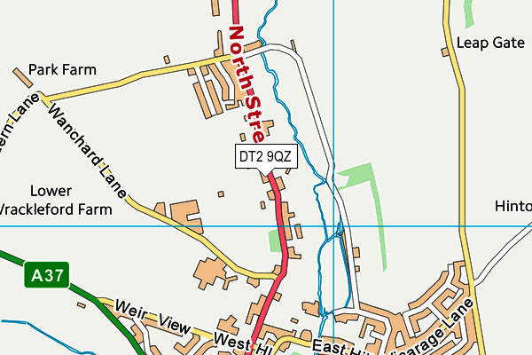 DT2 9QZ map - OS VectorMap District (Ordnance Survey) DT2 9QZ map - OS VectorMap District (Ordnance Survey)