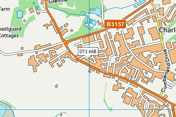 DT3 4AB map - OS VectorMap District (Ordnance Survey) DT3 4AB map - OS VectorMap District (Ordnance Survey)