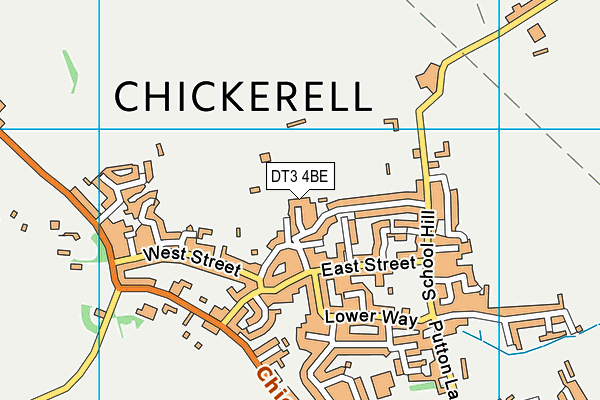 DT3 4BE map - OS VectorMap District (Ordnance Survey) DT3 4BE map - OS VectorMap District (Ordnance Survey)