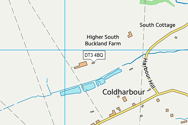 DT3 4BQ map - OS VectorMap District (Ordnance Survey) DT3 4BQ map - OS VectorMap District (Ordnance Survey)