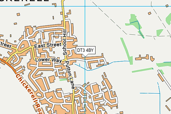 DT3 4BY map - OS VectorMap District (Ordnance Survey) DT3 4BY map - OS VectorMap District (Ordnance Survey)