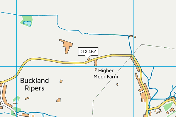 DT3 4BZ map - OS VectorMap District (Ordnance Survey) DT3 4BZ map - OS VectorMap District (Ordnance Survey)