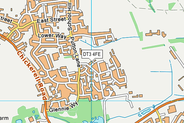 DT3 4FE map - OS VectorMap District (Ordnance Survey) DT3 4FE map - OS VectorMap District (Ordnance Survey)