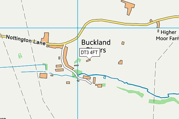 DT3 4FT map - OS VectorMap District (Ordnance Survey) DT3 4FT map - OS VectorMap District (Ordnance Survey)