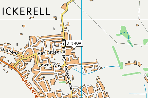 DT3 4GA map - OS VectorMap District (Ordnance Survey) DT3 4GA map - OS VectorMap District (Ordnance Survey)