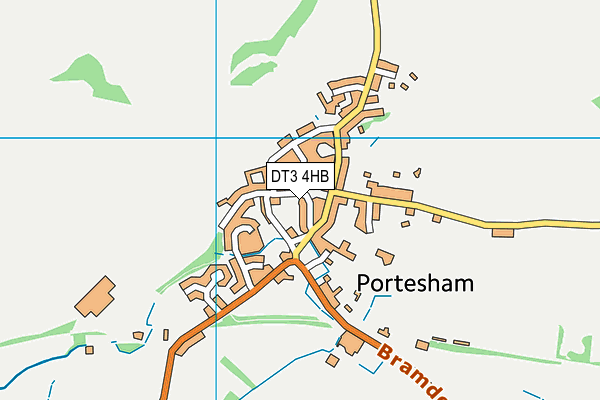 DT3 4HB map - OS VectorMap District (Ordnance Survey) DT3 4HB map - OS VectorMap District (Ordnance Survey)
