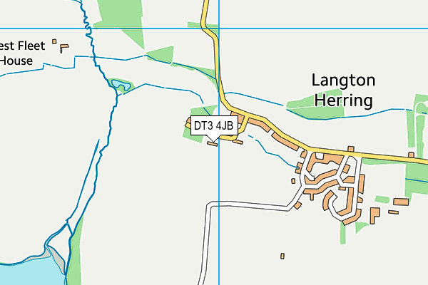 DT3 4JB map - OS VectorMap District (Ordnance Survey) DT3 4JB map - OS VectorMap District (Ordnance Survey)