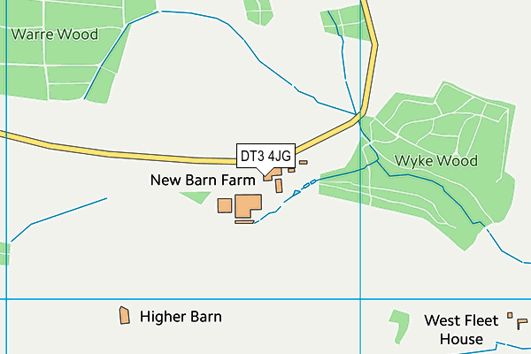 DT3 4JG map - OS VectorMap District (Ordnance Survey) DT3 4JG map - OS VectorMap District (Ordnance Survey)