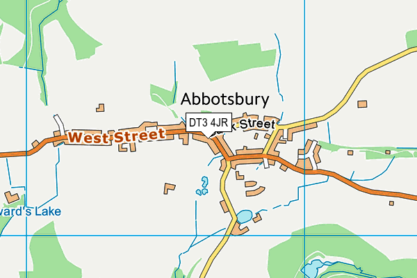DT3 4JR map - OS VectorMap District (Ordnance Survey) DT3 4JR map - OS VectorMap District (Ordnance Survey)