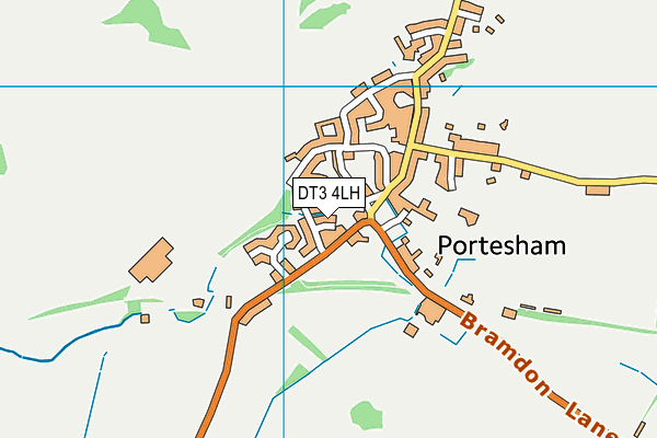 DT3 4LH map - OS VectorMap District (Ordnance Survey) DT3 4LH map - OS VectorMap District (Ordnance Survey)