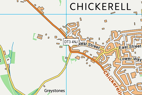 DT3 4NJ map - OS VectorMap District (Ordnance Survey) DT3 4NJ map - OS VectorMap District (Ordnance Survey)