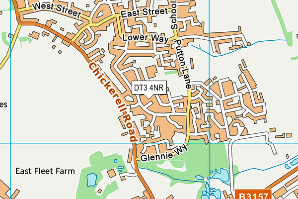 DT3 4NR map - OS VectorMap District (Ordnance Survey) DT3 4NR map - OS VectorMap District (Ordnance Survey)