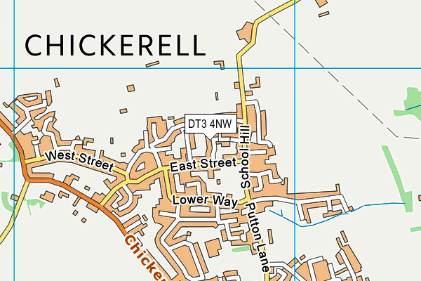 DT3 4NW map - OS VectorMap District (Ordnance Survey) DT3 4NW map - OS VectorMap District (Ordnance Survey)