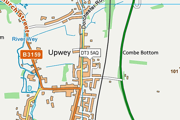 DT3 5AQ map - OS VectorMap District (Ordnance Survey) DT3 5AQ map - OS VectorMap District (Ordnance Survey)