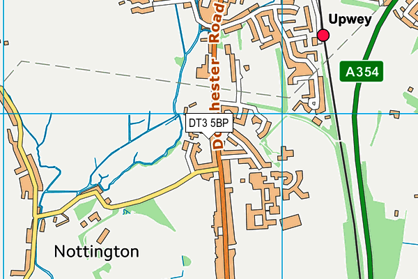 DT3 5BP map - OS VectorMap District (Ordnance Survey) DT3 5BP map - OS VectorMap District (Ordnance Survey)