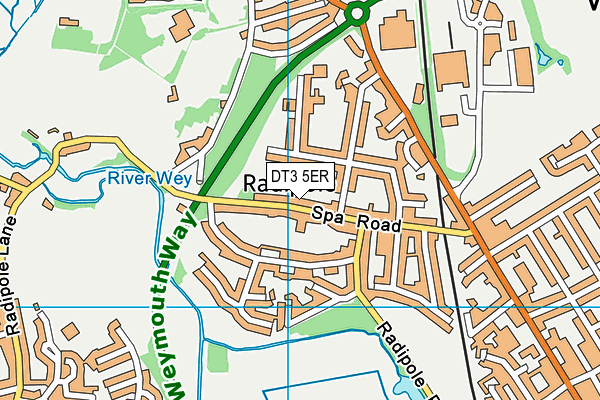 DT3 5ER map - OS VectorMap District (Ordnance Survey) DT3 5ER map - OS VectorMap District (Ordnance Survey)