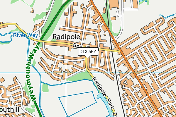 DT3 5EZ map - OS VectorMap District (Ordnance Survey) DT3 5EZ map - OS VectorMap District (Ordnance Survey)