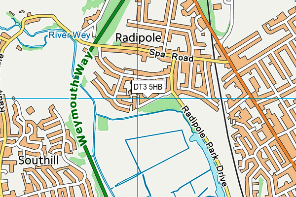 DT3 5HB map - OS VectorMap District (Ordnance Survey) DT3 5HB map - OS VectorMap District (Ordnance Survey)