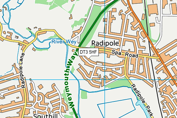 DT3 5HF map - OS VectorMap District (Ordnance Survey) DT3 5HF map - OS VectorMap District (Ordnance Survey)