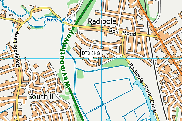 DT3 5HG map - OS VectorMap District (Ordnance Survey) DT3 5HG map - OS VectorMap District (Ordnance Survey)