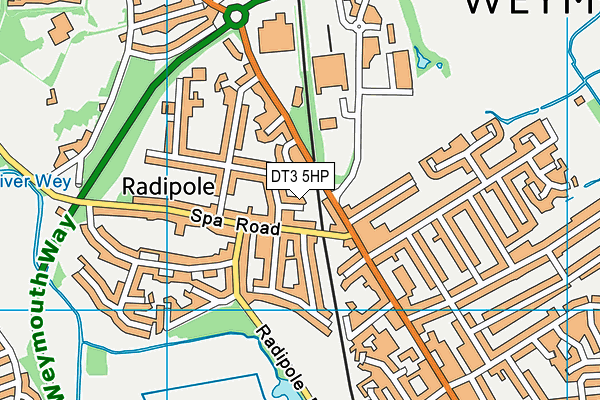 DT3 5HP map - OS VectorMap District (Ordnance Survey) DT3 5HP map - OS VectorMap District (Ordnance Survey)